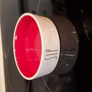 RAE DUNN Small Dog/Cat Drinking Bowl "SIP"